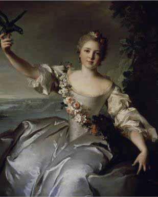 Jjean-Marc nattier Portrait of Mathilde de Canisy, Marquise d'Antin oil painting image